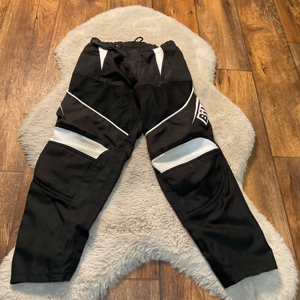 Bilt Motorcycle Pants Size‎ 24Y Youth Black Motocross Racing Riding
